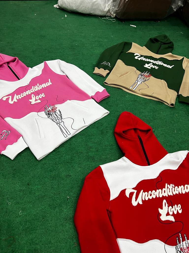 Unconditional Half Zip Up Masked Hoodie