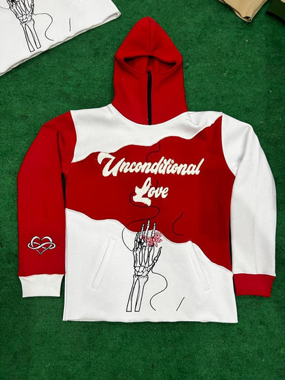 Unconditional Half Zip Up Masked Hoodie
