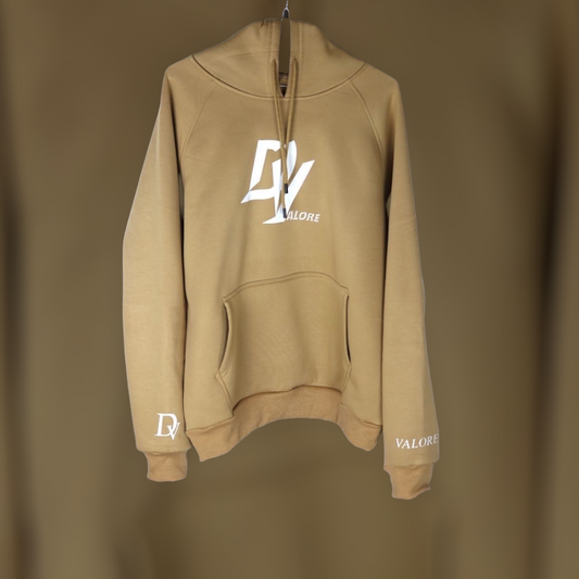 Tan "Never Let Your Emotions Overcome Your Intelligence" D.Valore Hoodie