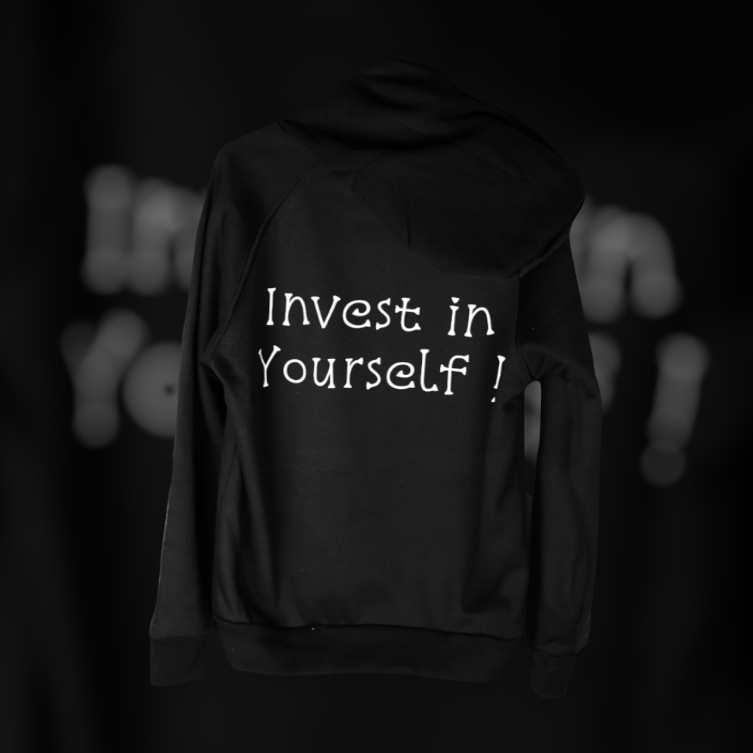 Black "Invest in Yourself" D.Valore Hoodie