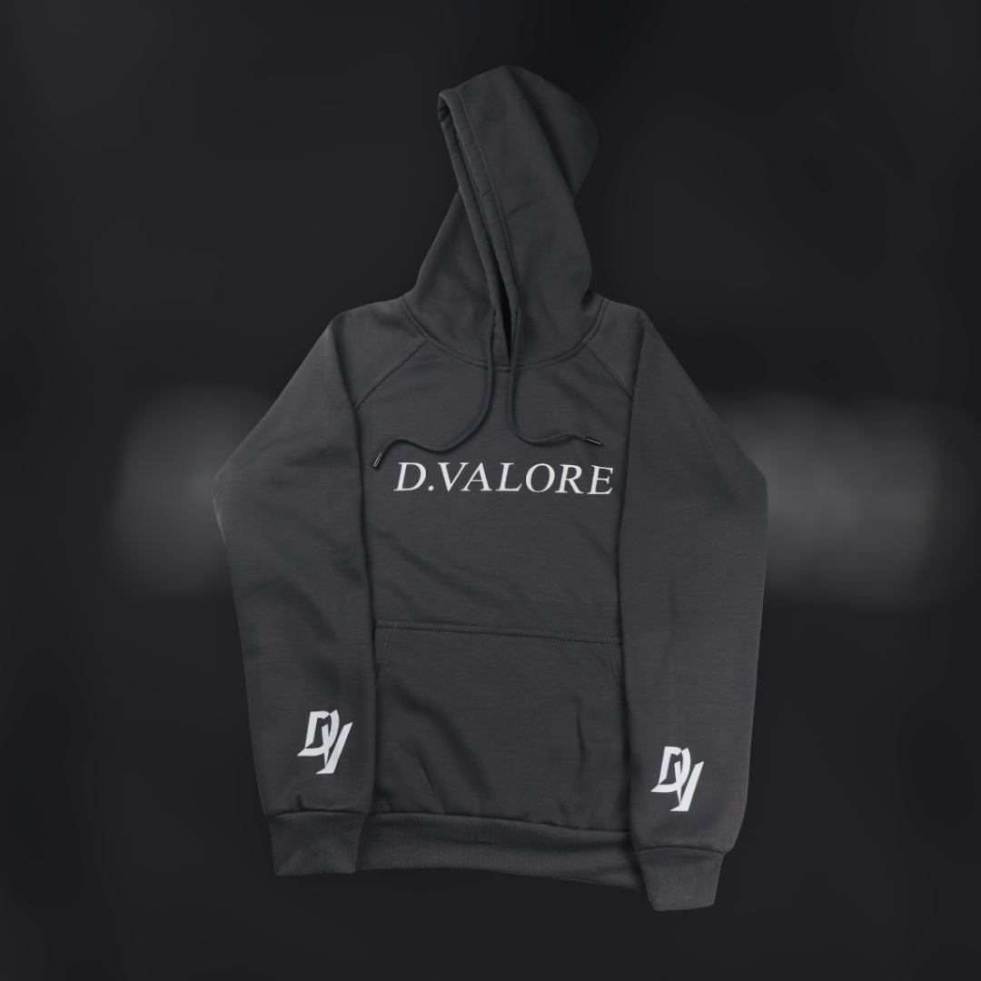Grey "Silent Hustler" D.Valore Hoodie