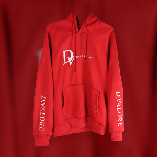 Red "Study Then Execute" D.Valore Hoodie